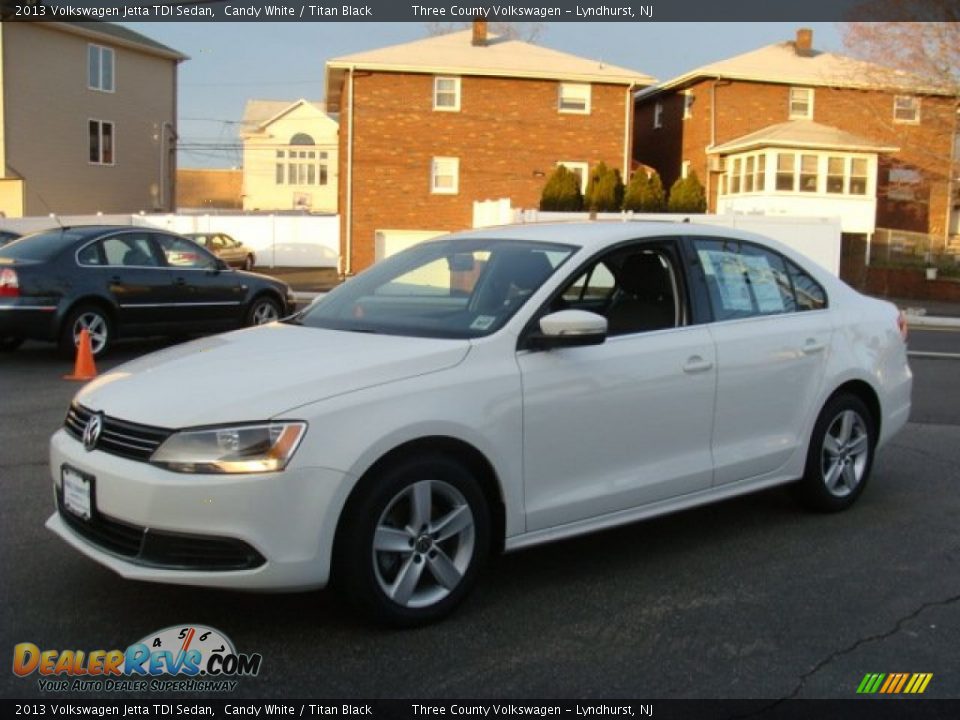 2013 Volkswagen Jetta TDI Sedan Candy White / Titan Black Photo #3