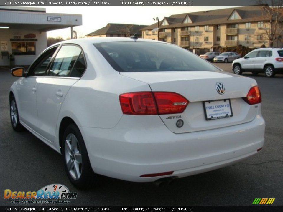 2013 Volkswagen Jetta TDI Sedan Candy White / Titan Black Photo #4