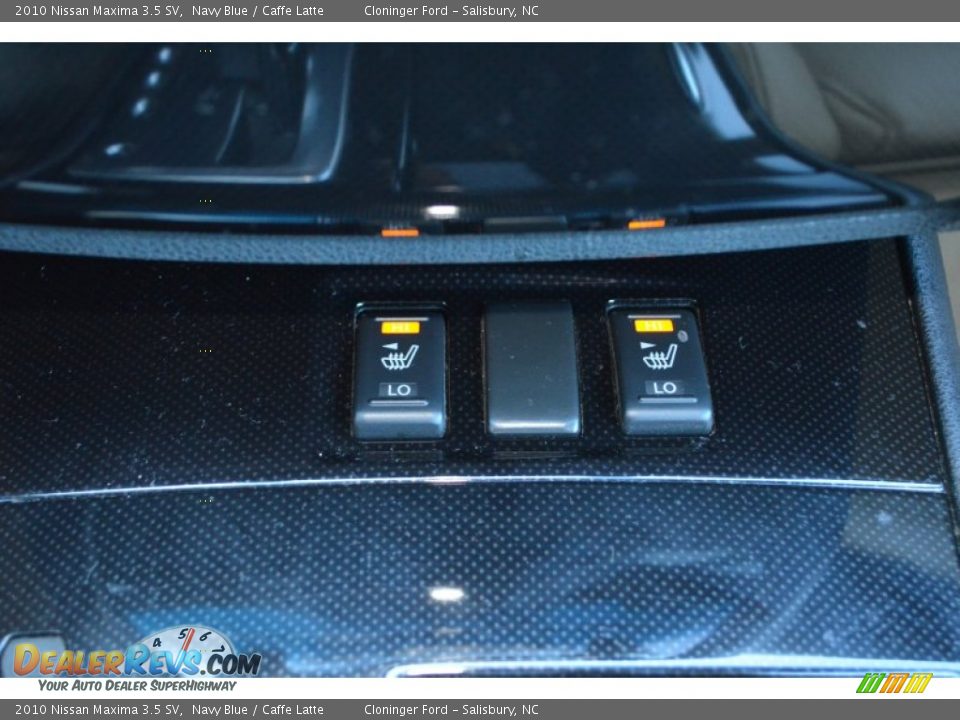 2010 Nissan Maxima 3.5 SV Navy Blue / Caffe Latte Photo #31