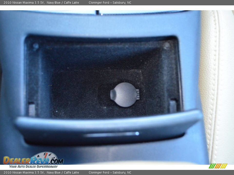 2010 Nissan Maxima 3.5 SV Navy Blue / Caffe Latte Photo #33