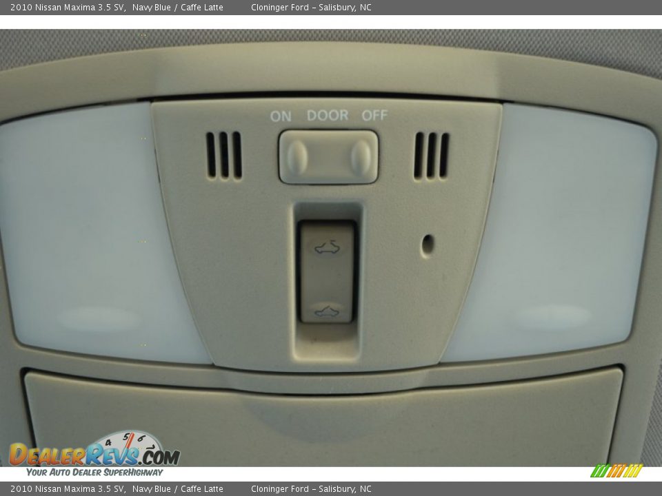 2010 Nissan Maxima 3.5 SV Navy Blue / Caffe Latte Photo #35