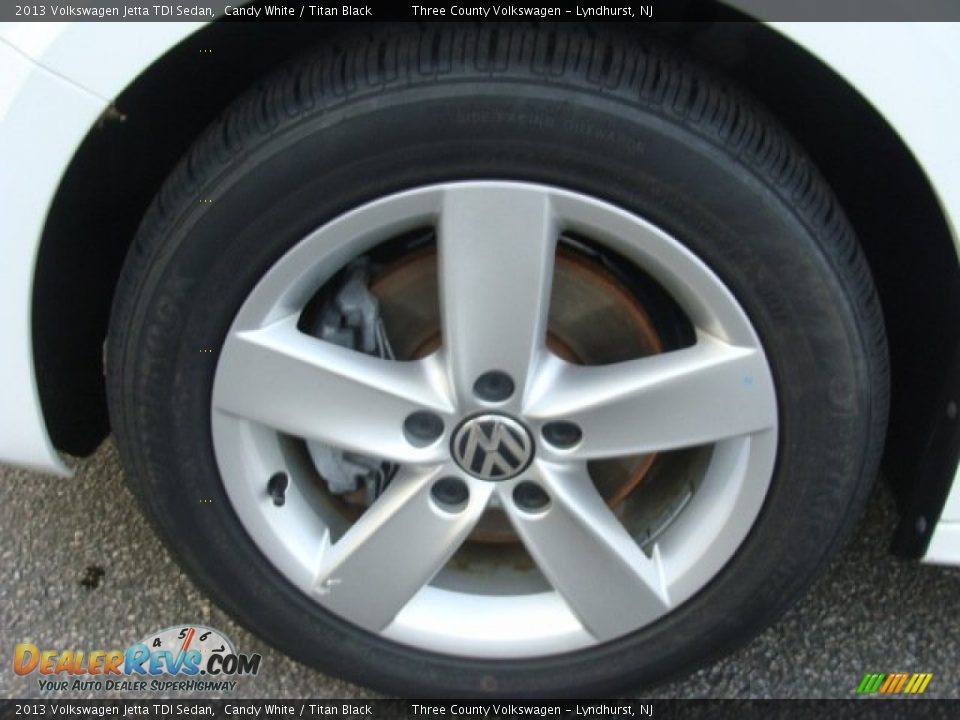 2013 Volkswagen Jetta TDI Sedan Candy White / Titan Black Photo #15