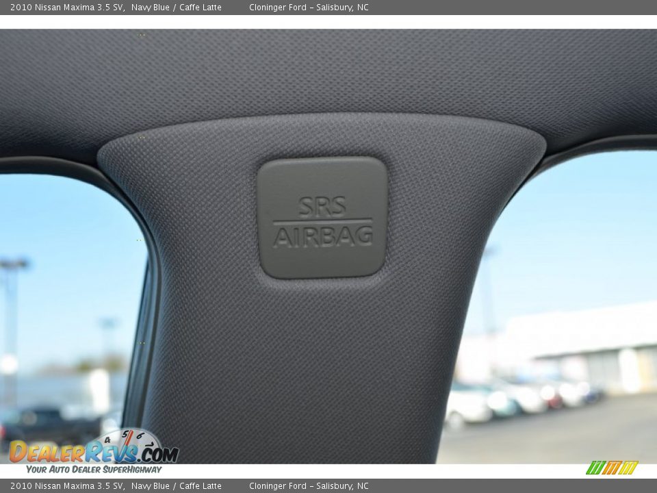 2010 Nissan Maxima 3.5 SV Navy Blue / Caffe Latte Photo #36