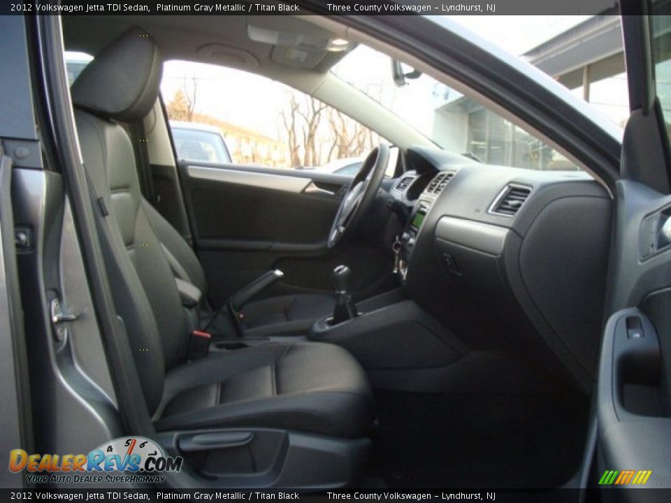 2012 Volkswagen Jetta TDI Sedan Platinum Gray Metallic / Titan Black Photo #7