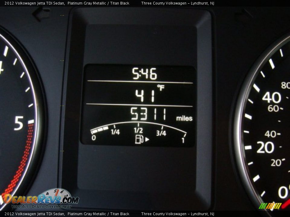 2012 Volkswagen Jetta TDI Sedan Platinum Gray Metallic / Titan Black Photo #9