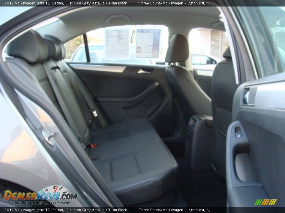 2012 Volkswagen Jetta TDI Sedan Platinum Gray Metallic / Titan Black Photo #12