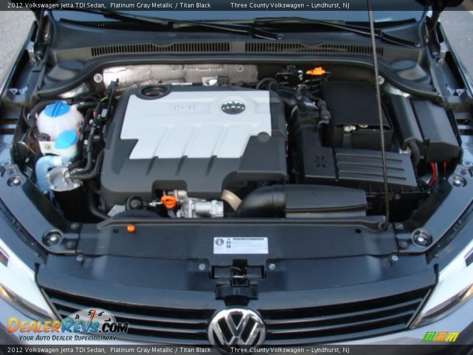 2012 Volkswagen Jetta TDI Sedan Platinum Gray Metallic / Titan Black Photo #14