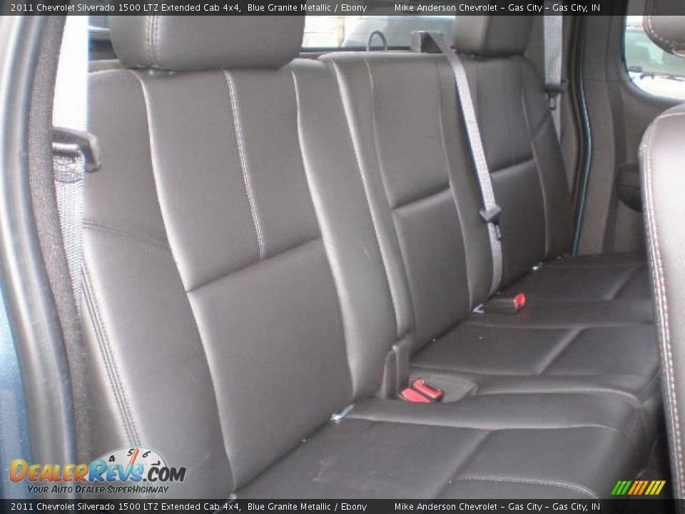 2011 Chevrolet Silverado 1500 LTZ Extended Cab 4x4 Blue Granite Metallic / Ebony Photo #4