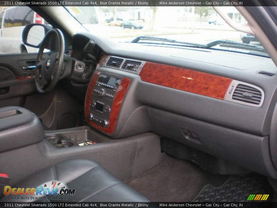 2011 Chevrolet Silverado 1500 LTZ Extended Cab 4x4 Blue Granite Metallic / Ebony Photo #5