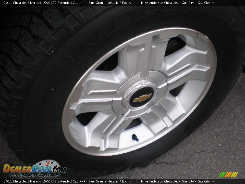 2011 Chevrolet Silverado 1500 LTZ Extended Cab 4x4 Blue Granite Metallic / Ebony Photo #12