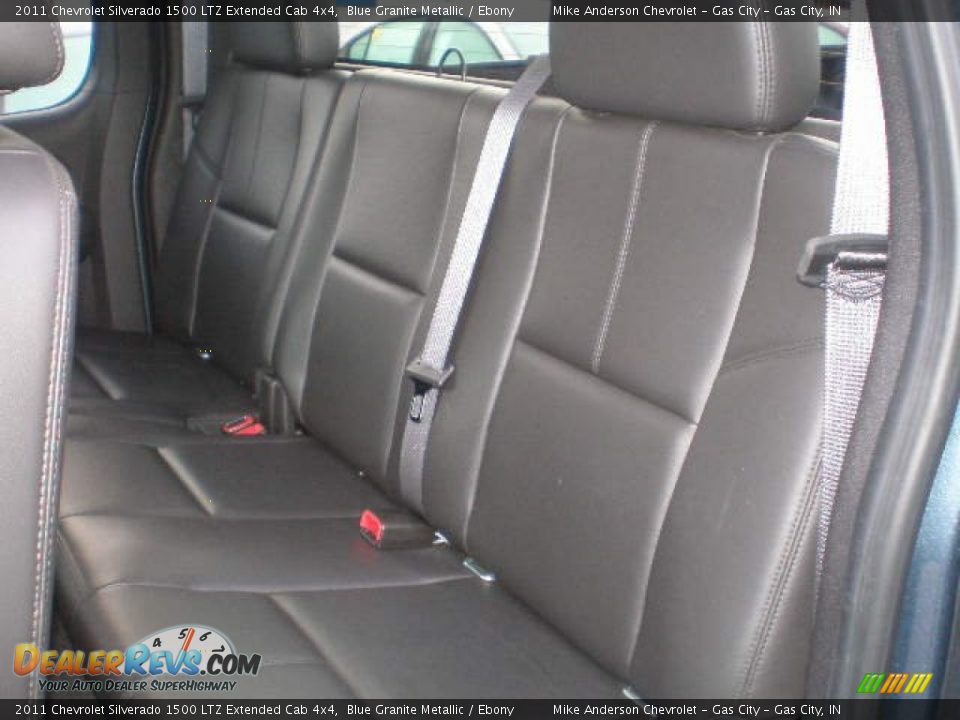 2011 Chevrolet Silverado 1500 LTZ Extended Cab 4x4 Blue Granite Metallic / Ebony Photo #18