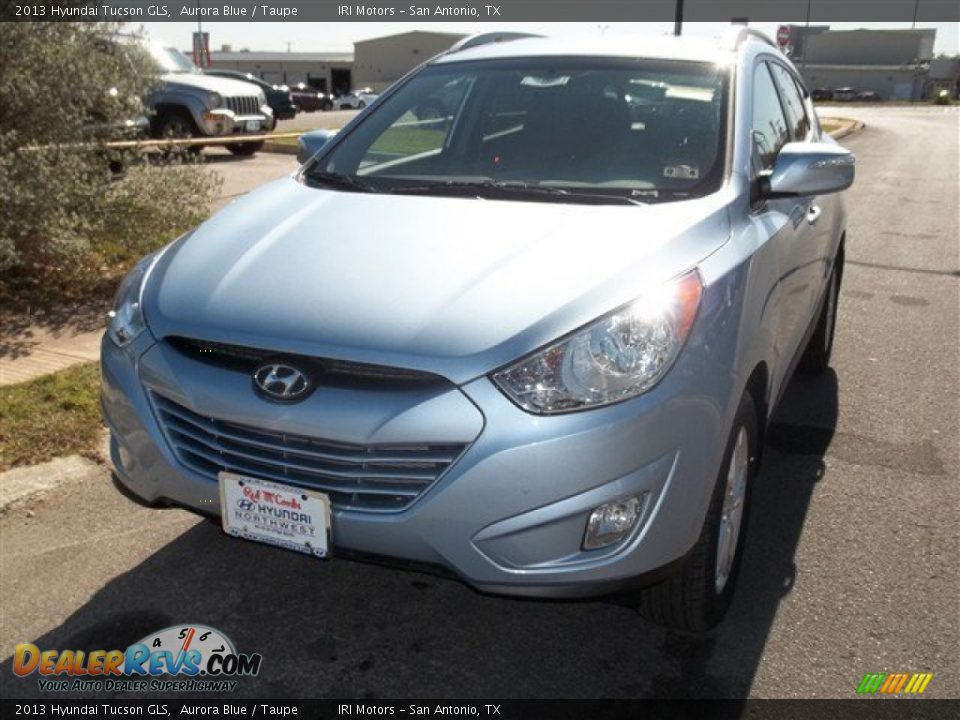 2013 Hyundai Tucson GLS Aurora Blue / Taupe Photo #1