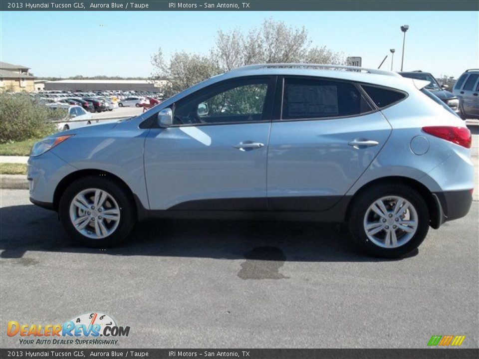 2013 Hyundai Tucson GLS Aurora Blue / Taupe Photo #2
