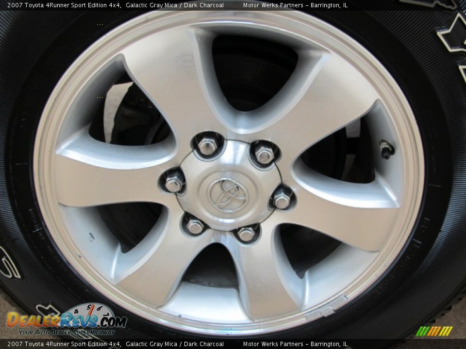 2007 Toyota 4Runner Sport Edition 4x4 Galactic Gray Mica / Dark Charcoal Photo #15