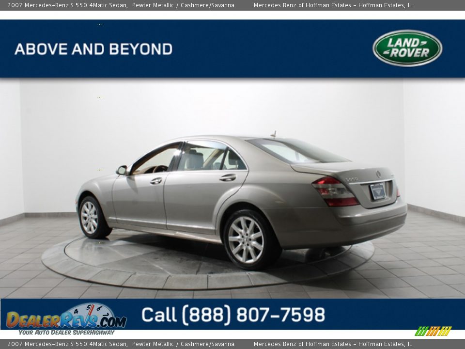 2007 Mercedes-Benz S 550 4Matic Sedan Pewter Metallic / Cashmere/Savanna Photo #5