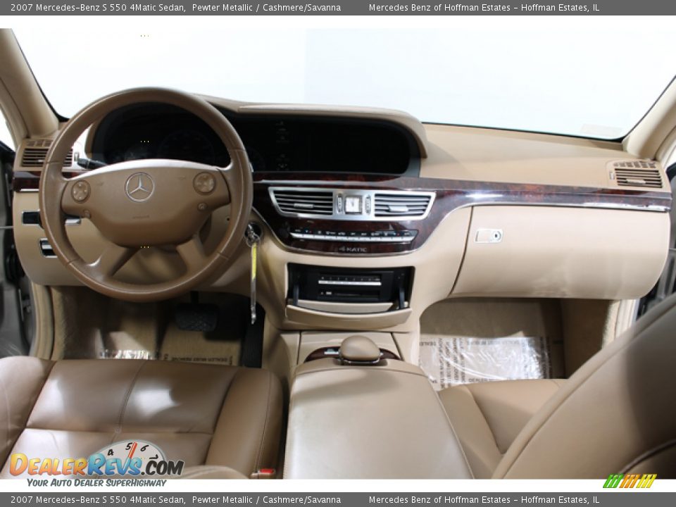 Dashboard of 2007 Mercedes-Benz S 550 4Matic Sedan Photo #6