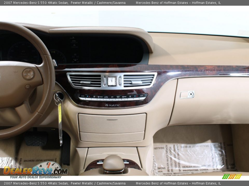 2007 Mercedes-Benz S 550 4Matic Sedan Pewter Metallic / Cashmere/Savanna Photo #9