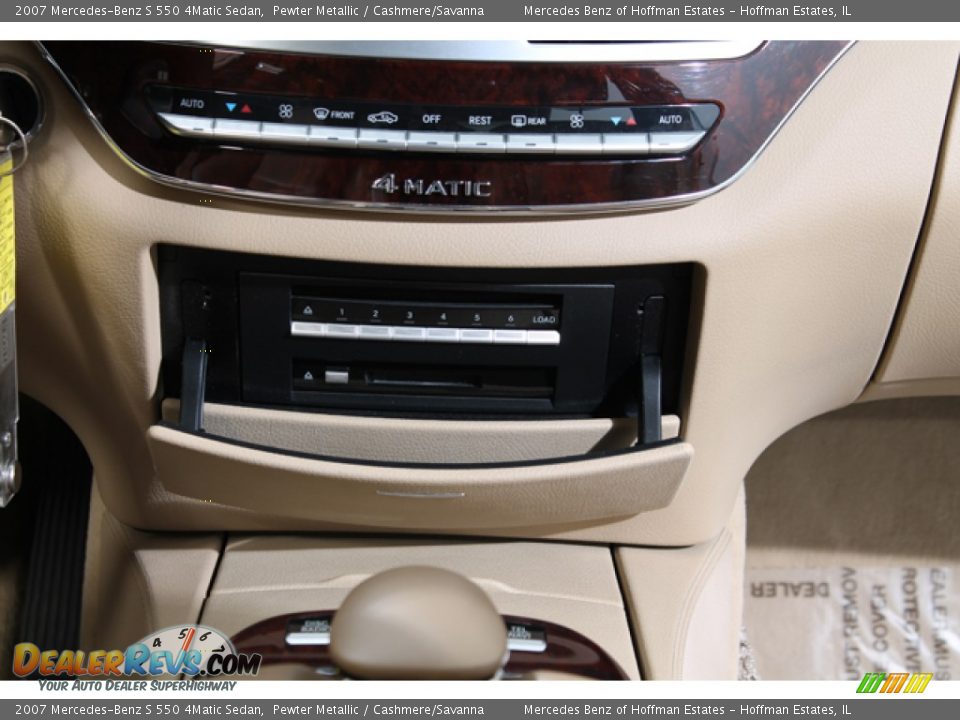2007 Mercedes-Benz S 550 4Matic Sedan Pewter Metallic / Cashmere/Savanna Photo #11