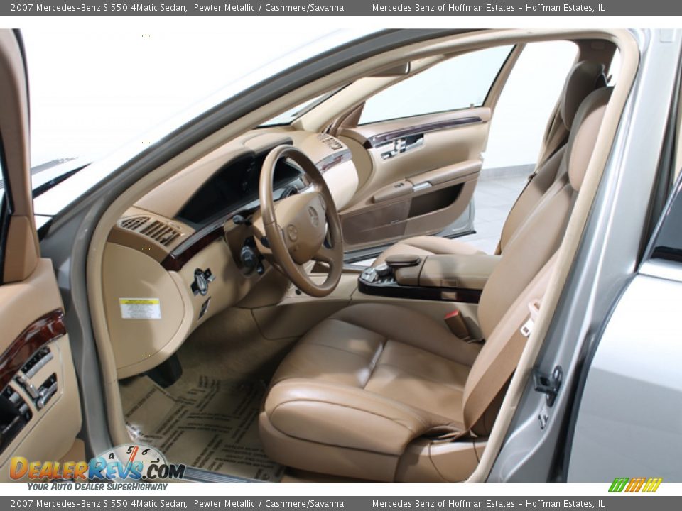 Cashmere/Savanna Interior - 2007 Mercedes-Benz S 550 4Matic Sedan Photo #18