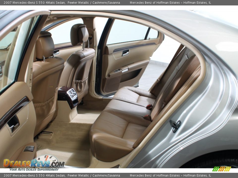 Rear Seat of 2007 Mercedes-Benz S 550 4Matic Sedan Photo #19