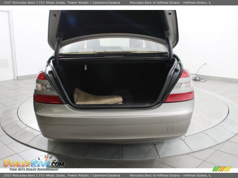 2007 Mercedes-Benz S 550 4Matic Sedan Pewter Metallic / Cashmere/Savanna Photo #22