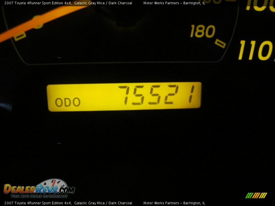 2007 Toyota 4Runner Sport Edition 4x4 Galactic Gray Mica / Dark Charcoal Photo #29