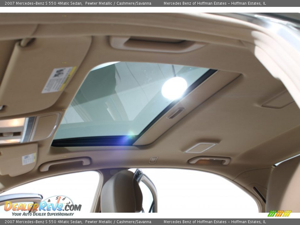 2007 Mercedes-Benz S 550 4Matic Sedan Pewter Metallic / Cashmere/Savanna Photo #23