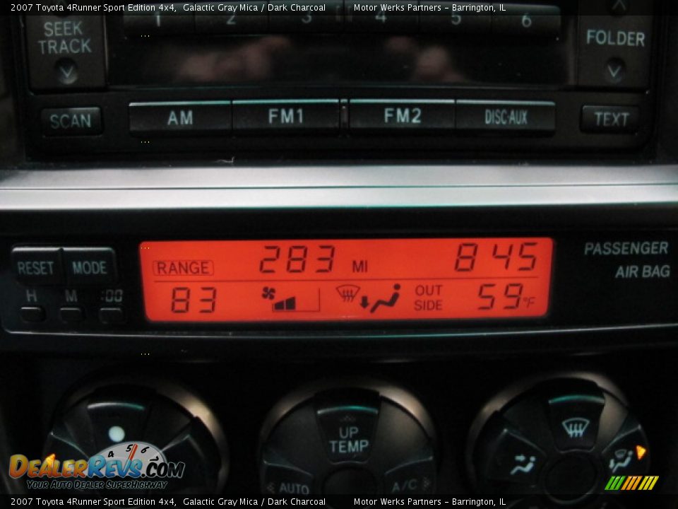 2007 Toyota 4Runner Sport Edition 4x4 Galactic Gray Mica / Dark Charcoal Photo #32