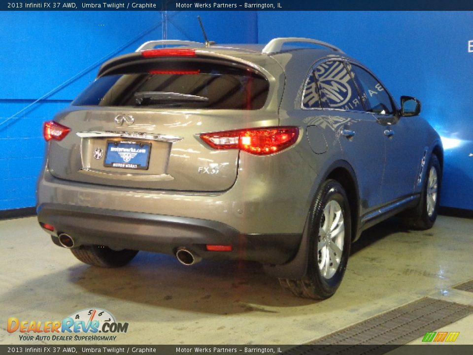 2013 Infiniti FX 37 AWD Umbra Twilight / Graphite Photo #9