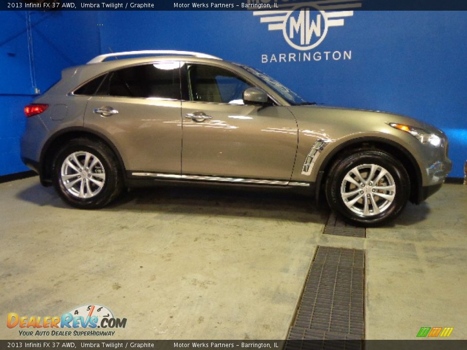 2013 Infiniti FX 37 AWD Umbra Twilight / Graphite Photo #11