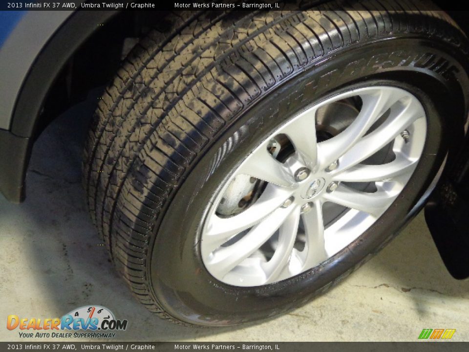 2013 Infiniti FX 37 AWD Umbra Twilight / Graphite Photo #13
