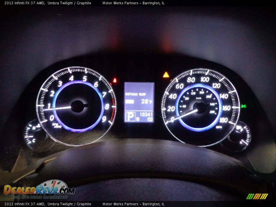 2013 Infiniti FX 37 AWD Gauges Photo #14