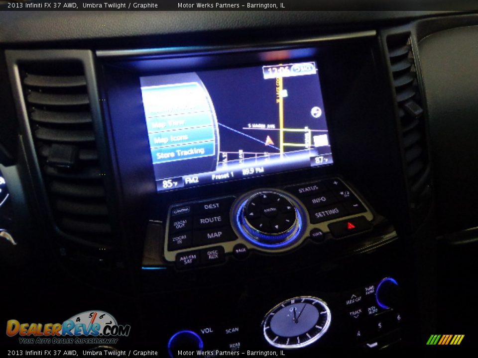 2013 Infiniti FX 37 AWD Umbra Twilight / Graphite Photo #15