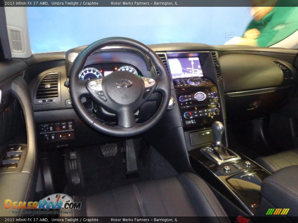 2013 Infiniti FX 37 AWD Umbra Twilight / Graphite Photo #19