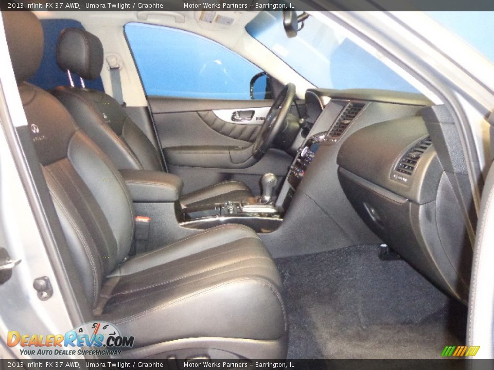 2013 Infiniti FX 37 AWD Umbra Twilight / Graphite Photo #25