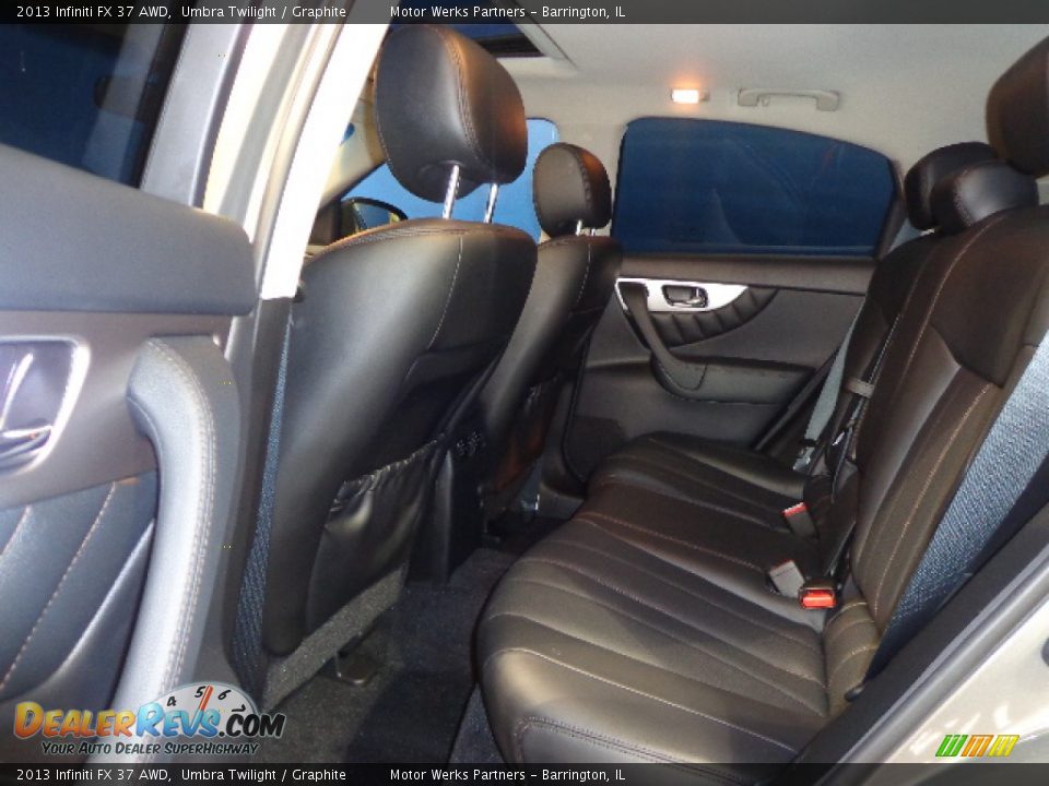 2013 Infiniti FX 37 AWD Umbra Twilight / Graphite Photo #28