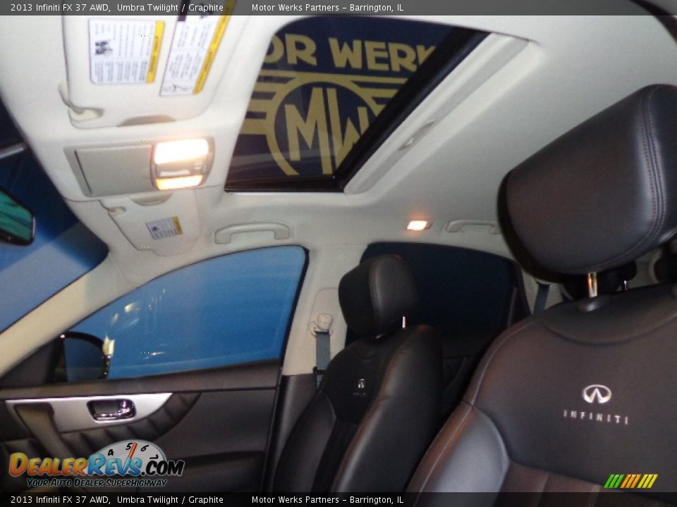 2013 Infiniti FX 37 AWD Umbra Twilight / Graphite Photo #29