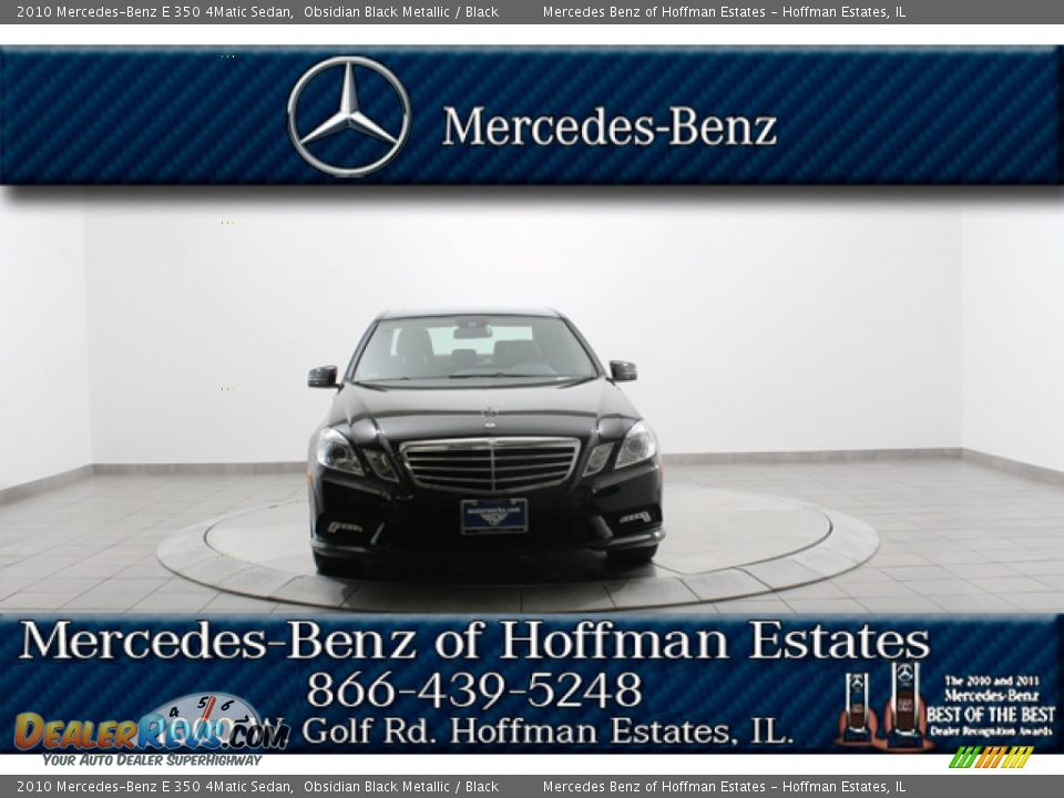 2010 Mercedes-Benz E 350 4Matic Sedan Obsidian Black Metallic / Black Photo #3