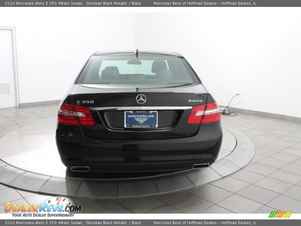 2010 Mercedes-Benz E 350 4Matic Sedan Obsidian Black Metallic / Black Photo #4