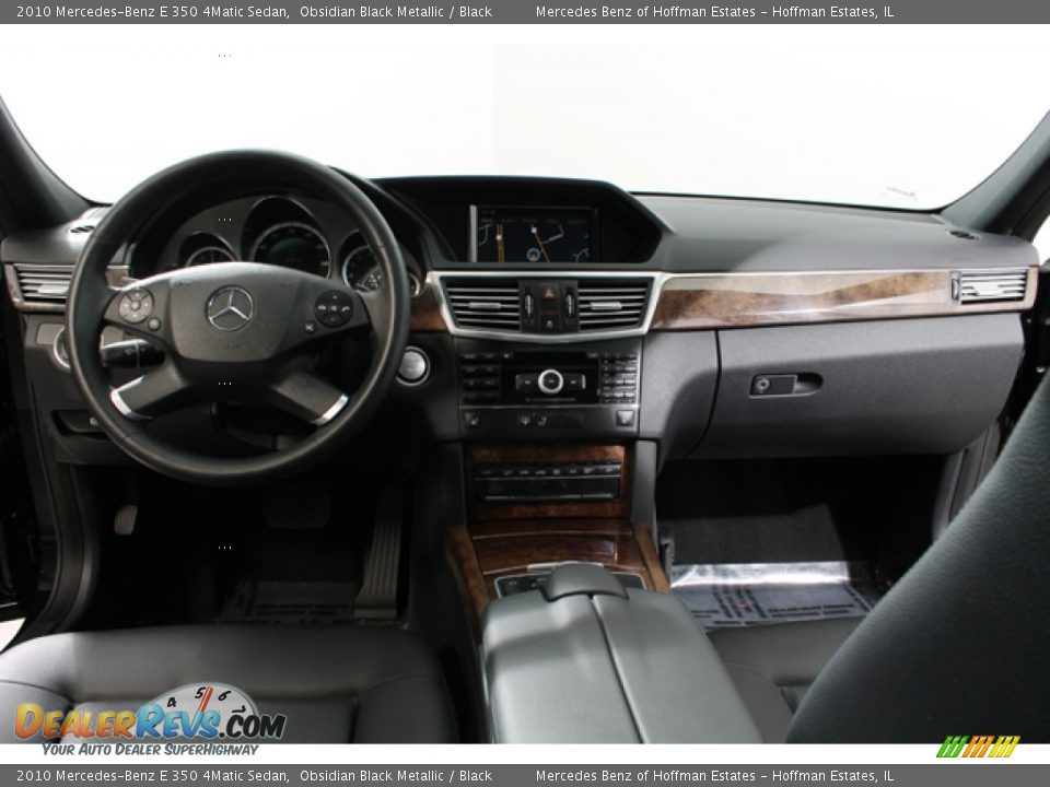 2010 Mercedes-Benz E 350 4Matic Sedan Obsidian Black Metallic / Black Photo #6