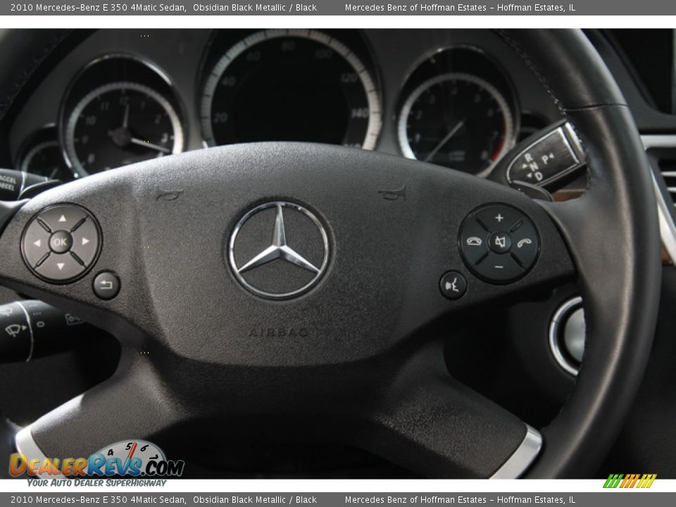 2010 Mercedes-Benz E 350 4Matic Sedan Obsidian Black Metallic / Black Photo #8