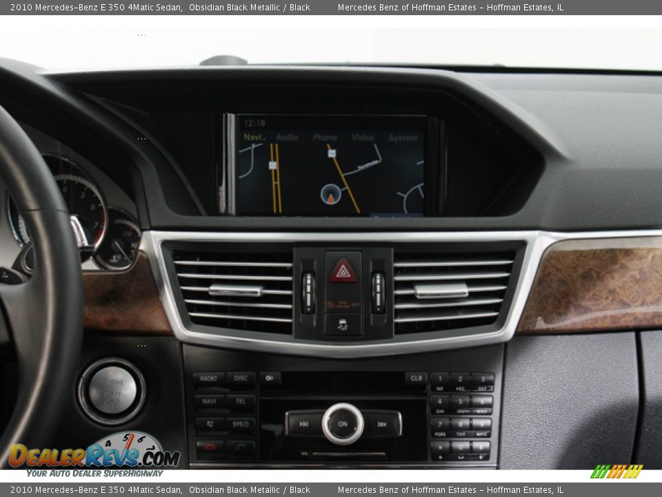 2010 Mercedes-Benz E 350 4Matic Sedan Obsidian Black Metallic / Black Photo #10
