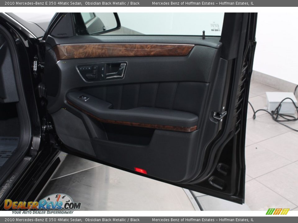 2010 Mercedes-Benz E 350 4Matic Sedan Obsidian Black Metallic / Black Photo #13