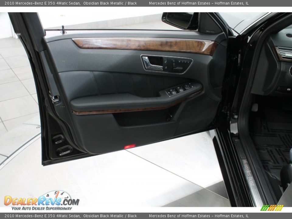 2010 Mercedes-Benz E 350 4Matic Sedan Obsidian Black Metallic / Black Photo #16