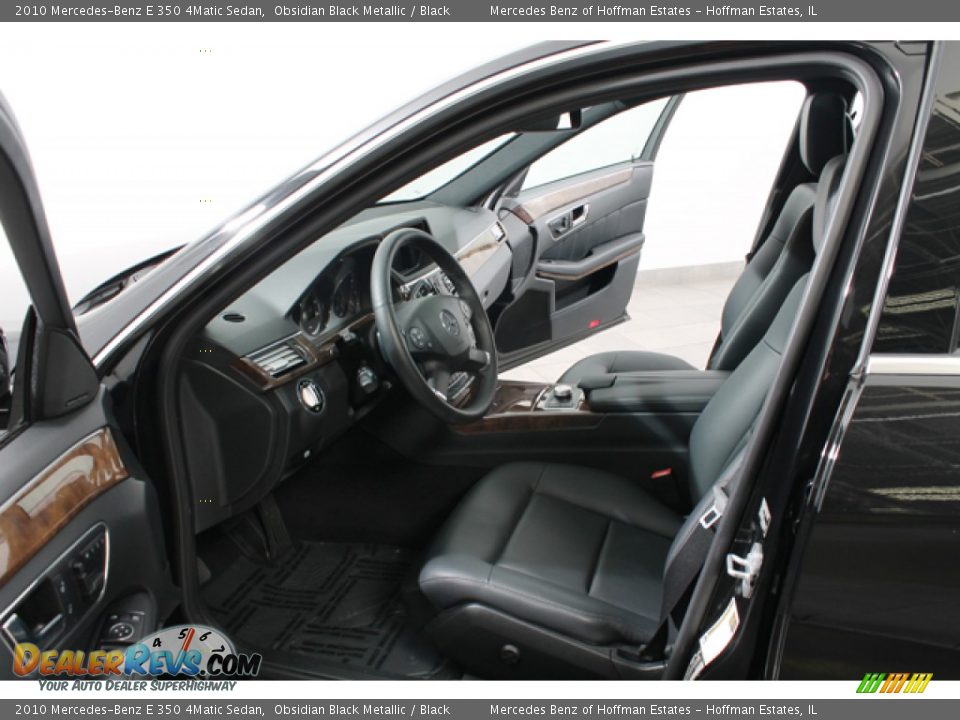 2010 Mercedes-Benz E 350 4Matic Sedan Obsidian Black Metallic / Black Photo #18