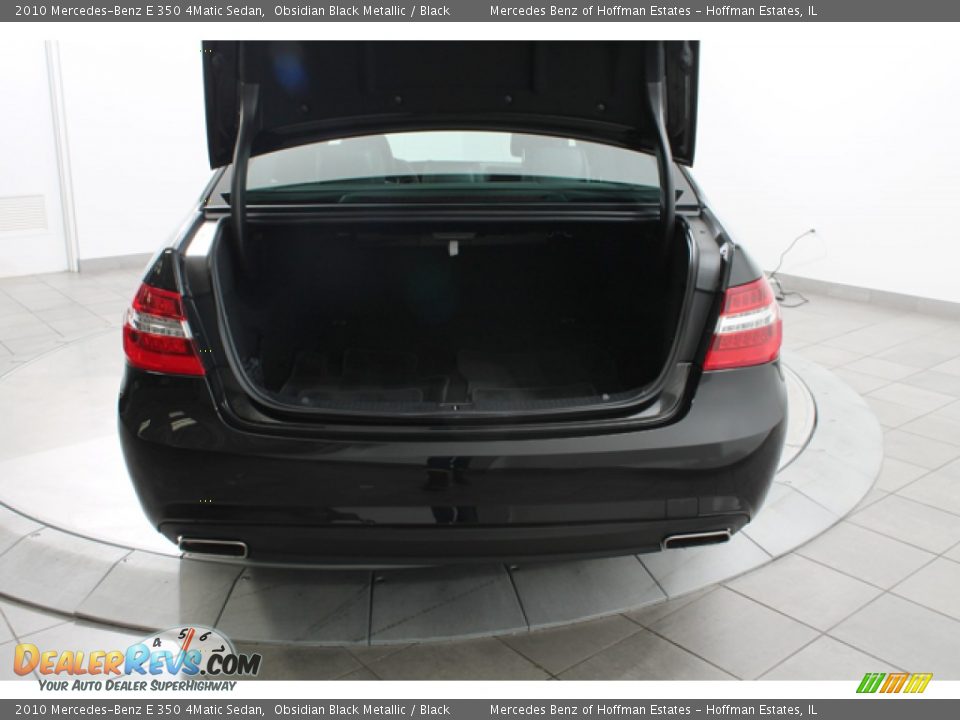 2010 Mercedes-Benz E 350 4Matic Sedan Obsidian Black Metallic / Black Photo #24