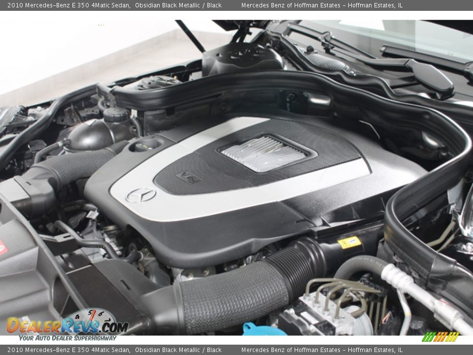 2010 Mercedes-Benz E 350 4Matic Sedan Obsidian Black Metallic / Black Photo #26