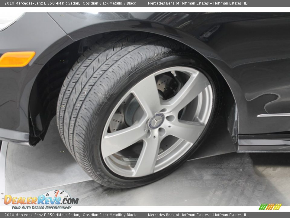2010 Mercedes-Benz E 350 4Matic Sedan Obsidian Black Metallic / Black Photo #28