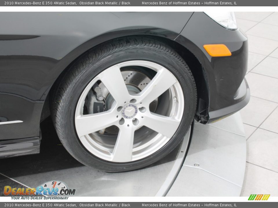 2010 Mercedes-Benz E 350 4Matic Sedan Obsidian Black Metallic / Black Photo #29