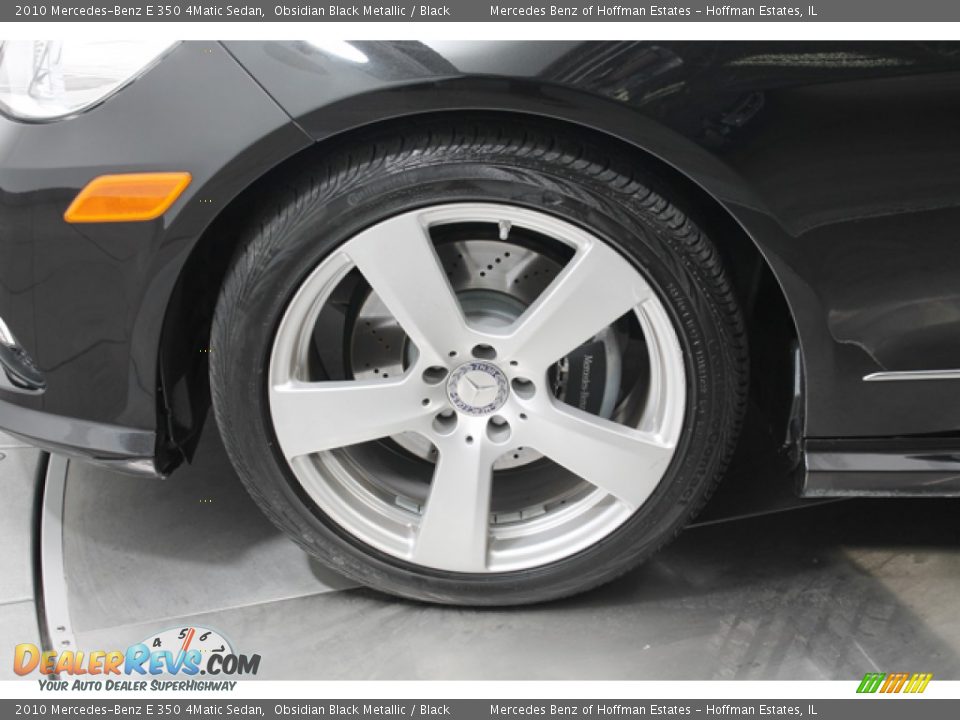 2010 Mercedes-Benz E 350 4Matic Sedan Obsidian Black Metallic / Black Photo #30